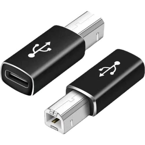 USB C To USB 2.0 Printer Plug Adapter For Hard Drive Base Fax Machine Scanner Musical insrument Data Adapter Connector