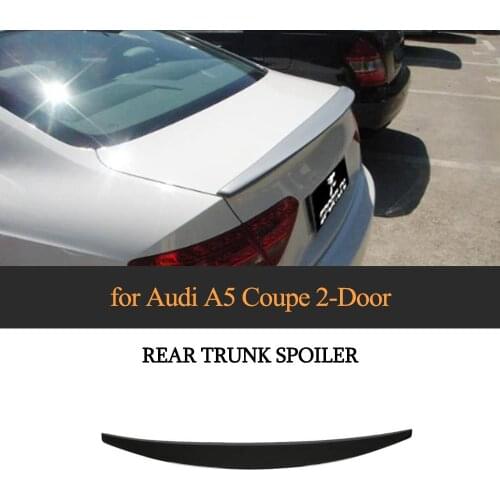 Gloss Black Rear Trunk Spoiler Lip Wing for Audi A5 2 Door Coupe Standard 2008 - 2016 Not for Sline Rear Spoiler Wing Matte Gray