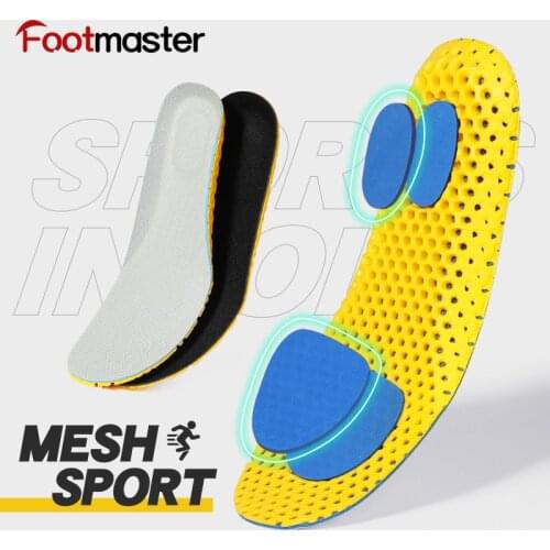 FootMaster Elastic Shock Absorbing Shoe Insoles Breathable Honeycomb Sneaker Inserts Sports Shoe Insole Unisex walking pad