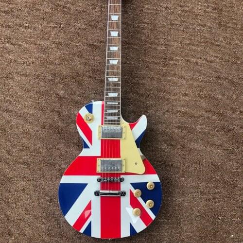 Hot sale Electric guitar Rosewood fingerboard, national flag top,High quality guitar,free shipping