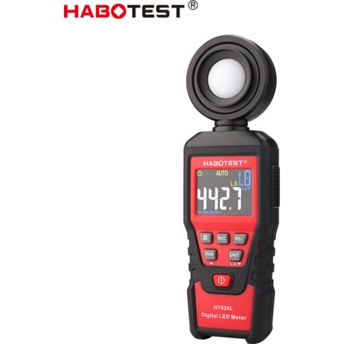 HABOTEST HT620L Enviromental Testing Photometer Lux Meter 0~100000lux Range Light Meter Pocket Design Illuminometer