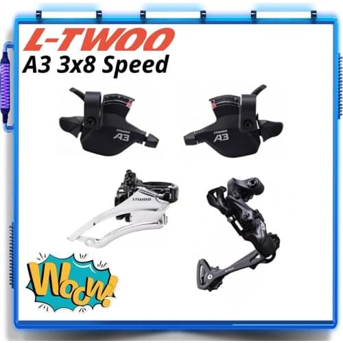 LTWOO New A3 3X8 24 Speed 8s Shifter Lever Front Derailleur Rear Switches SL 2:1 1:1 RD Long Cage