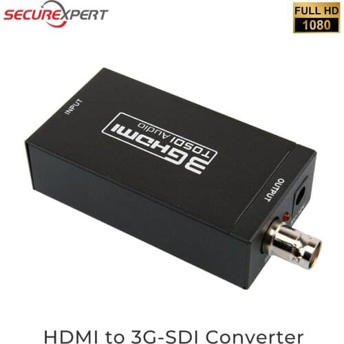 Mini Video Converter HD HDMI to 3G-SDI SDI to HDMI Video Converter with Adapter BNC 1080P Converter Detection for Camera