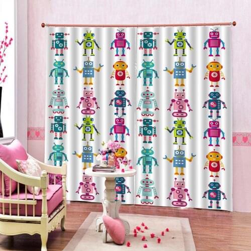 Customizable any size Sunset and beautiful seaside scenery Beautiful And Practical Curtain In The Living Room Bedroom Drapes Set