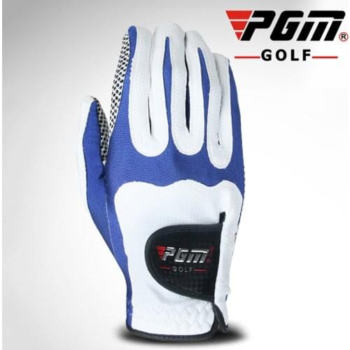Pgm Golf Gloves MenS Golf Microfiber Left Gloves Single Particle Non-Slip Gloves Wear-Resistant And Breathable
