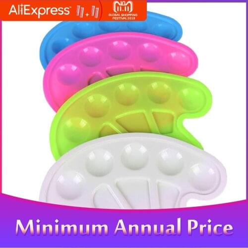 None Children DIY Paint Plastic Palette Graffiti Art Supplies