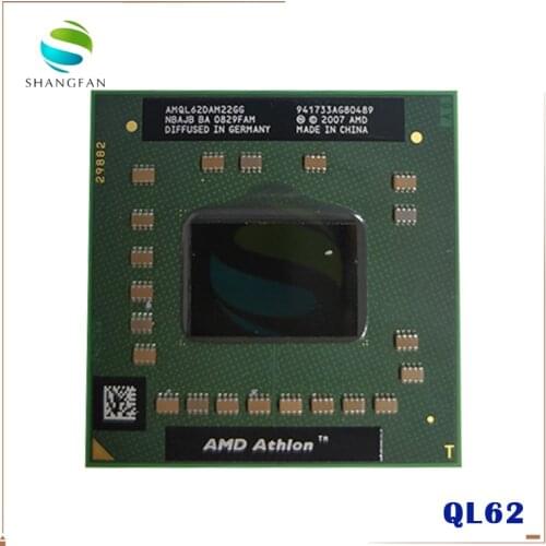 AMD Athlon 64 X2 QL-62 QL 62 QL62 2.0 GHz Dual-Core Dual-Thread CPU Processor AMQL62DAM22GG Socket S1