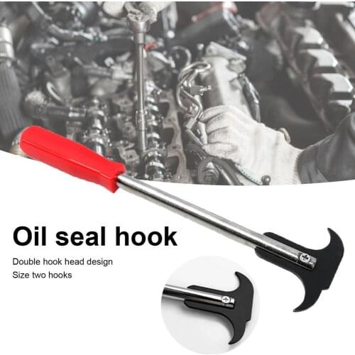 Double Head Seal Puller Ergonomic Handle Metal Grease Seal Key Nuts Removal Puller Hand Tool
