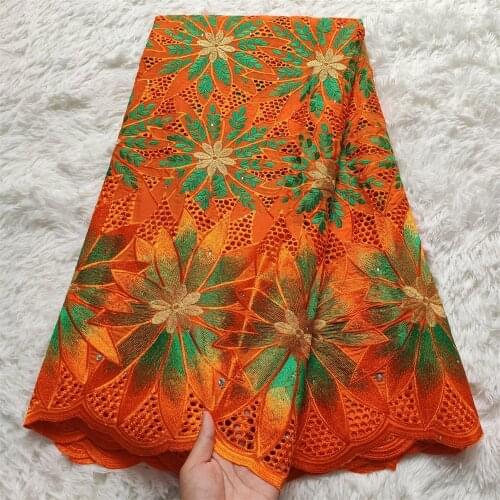 Swiss Voile Lace in Switzerland African Lace Fabric 2021 High Quality Swiss Lace Fabric 5Yards Cotton Lace for Wedding hz1115