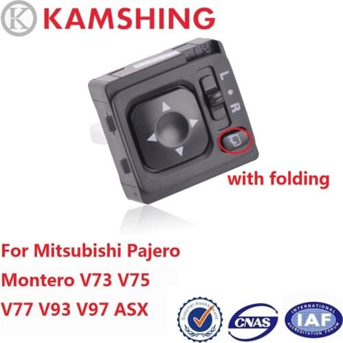 CAPQX For Mitsubishi Pajero Montero V73 V75 V77 V93 V97 Side Mirror Power folding Switch Rear View Mirror Adjust Control Button