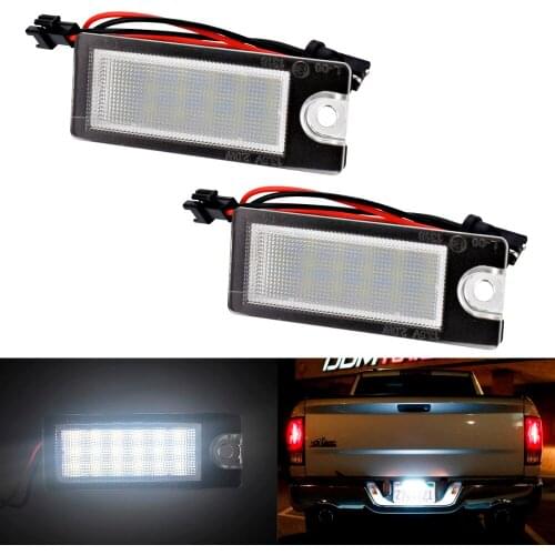 1-20 Pair LED Number License Plate Light 12V For Volvo S80 V70 XC70 S60 XC90 Trunk Driving Warning Light Car Tuning Accessories