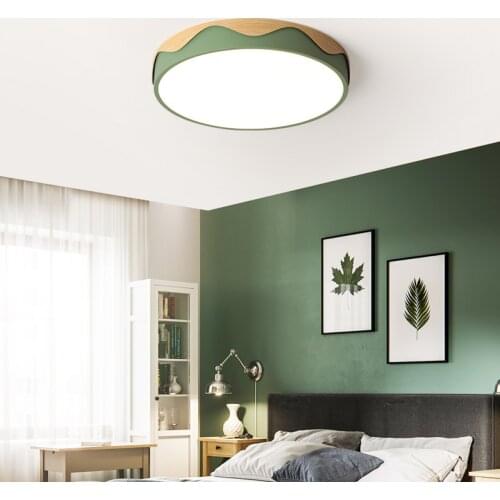 Nordic Led Ceiling Light for the Bedroom Kitchen Childrens Room Colorful Macaron Round Dining Home Lamp Ceiling Surface mount