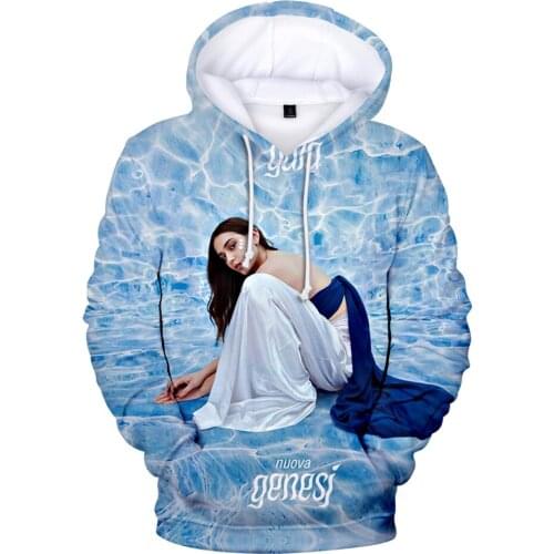Singer Gaia Gozzi 3D Hoodies Sweatshirt Hip Hop Casual Hip Hop Hoodies Sweatshirt Pullover Children Wtreetwear Fashion Clothing