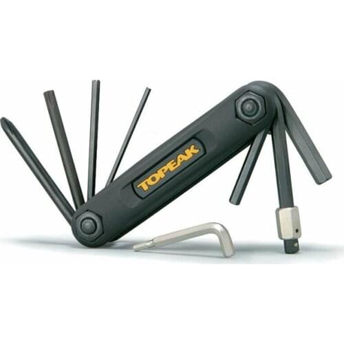 TOPEAK X-Tool+ 10 Function Multi Tool Blk TT2321B 2/2.5/3/4/5/6/8mm Allen Wrench T25 PH2 Bicycle Repair Tool