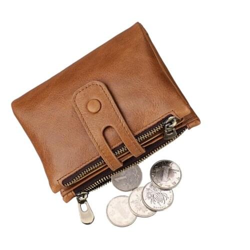 Cowhide leather wallet male genuine leather vintage purse, Brand multi-function clutch wallet, coin wallet