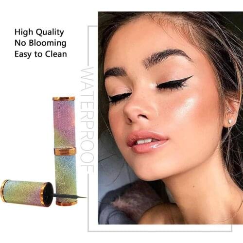 Magic Self Adhesive Lashes Eyeliner Long Lasting No Glue Non Blooming Quick Drying Eyelashes Sticking Eye liner Pencil