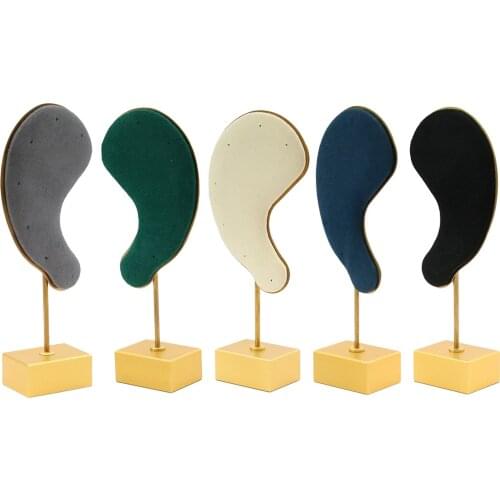 Jewelry Ear-Shaped Earring Tree Stand Display Ornaments Organizer Holder Rack Simple But Exquisite T-Shaped Studs Necklace