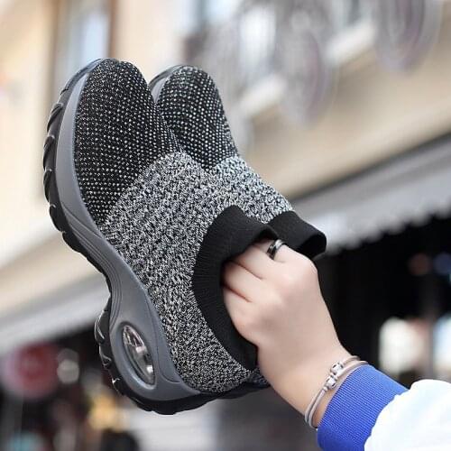 Air Trainers Women Walking Tennis Shoes Breathable Lightweight Flats Women 2021 Women Sneakers Flats Loafers Increase Zapatos