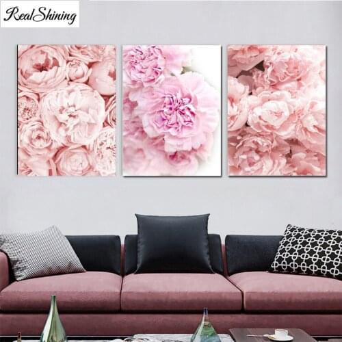 Pink Flowers 5d diy diamond painting Rose new arrival diamond embroidery square full round of drill mosaic picture for home,T184
