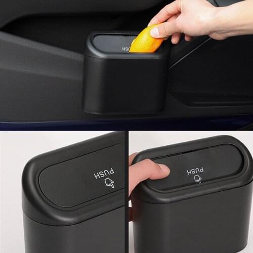Car Trash Bin Hanging Vehicle Garbage Dust Case Storage Box for Subaru Forester Outback Legacy Impreza XV BRZ