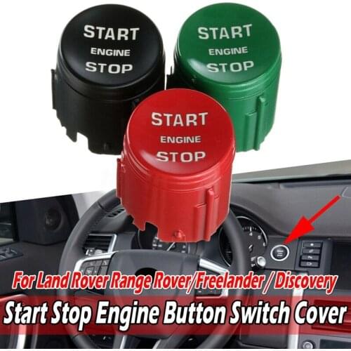 Car Engine Start Stop Button Switch Push Button Cover Trim Cap for Land Rover Range Rover Discovery Freelander