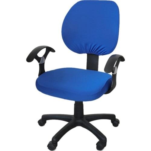 Computer Office Chair Cover Spandex Stretch Seat Cover for Computer Chair Case Elastic Armchair Seat Cover Without Armrest Cover