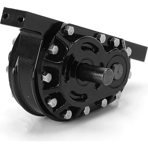 For 1/14 Tamiya RC Tractor Aluminum Alloy Transfer Case Reduction Gear Ratio 1:2 Coupling Modification Kit