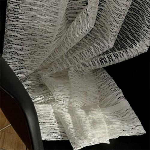 GYV1021 Elegant & Beautiful Thin And Super Soft Hollow Out Design Yarn Dyed Jacquard Tulle