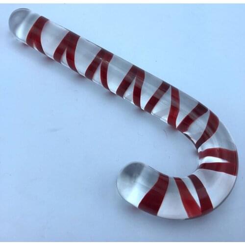 Crystal J Style Crutch Glass Butt Plug Smooth Glass Dildo Female Massage Anal Expander Buttplug Sex Toys For Couples