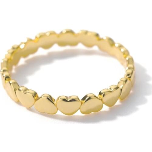 Stainless Steel Heart Rings For Women Propose Engagement Wedding Ring Vintage Jewelry Anillos Valentines Day Gift