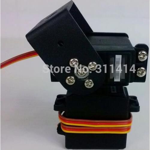 New 2 DOF Short Pan And Tilt With 2 MG995 Servos Sensor Mount Kit For Arduino Robot Retail Dropshipping + Free Shipping