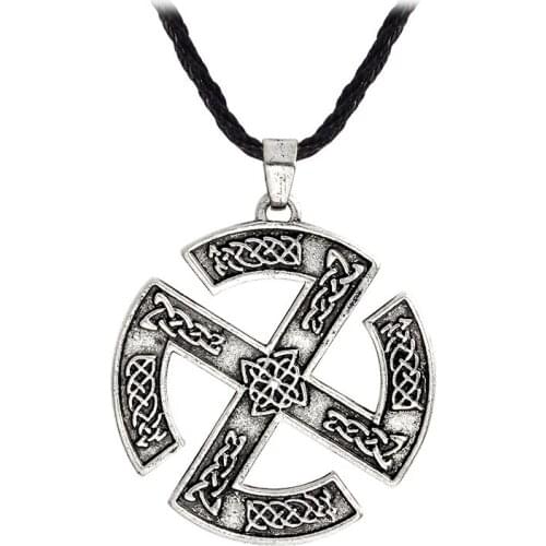 Creative Nordic Viking Necklace Mens Slavic Pendant Birthday Gift Tide Boy Men Vintage Necklaces Jewelry Accessory 10pcs/Lot