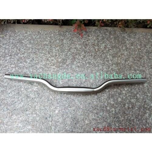 Top-rated super light Ti rise and drop bike handlebar customized Ti bicycle handlebar Ti rise and drop folding bike handlebar