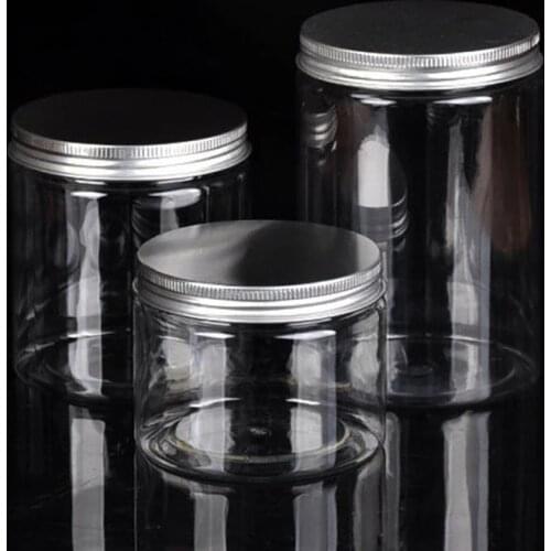 1pcs Multiuse Clear Plastic Jar and Lids Empty Cosmetic Containers Makeup Box Home Travel Storage Bottle Box Food Storage Box