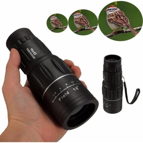 For Smart Phone 40X60 Dual Focus Monoculars Military Camping Travel Anti-Fog Single Binocular Professional Binoculars BlackColor