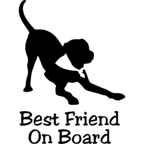 Dawasaru Best Friend Dog Baby on Board Car Sticker Personalized Decal Motorcycles Auto Accessories Decoration PVC,13cm*9cm