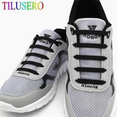 NEW 14pcs/lot 6 sizes multicolour Shoelaces No Tie Shoelaces Unisex Elastic Silicone ShoeLaces For Men Women All Sneakers