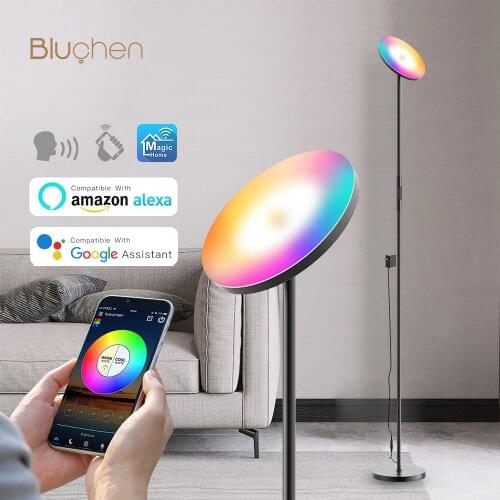 Modern Smart LED Floor Lamp Dimmable Standing lamp For Living Room Bedroom WIFI Control Light RGB Corner floor lamp scandinavian