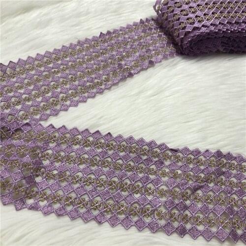 High Quality Lace fabric accessories New Multicolor Guipure Cord Lace Fabric 10yards per piece guipure lace for cloth making