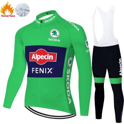 Alpecin fenix Winter Thermal Fleece Maillot Maglia Uomo Conjunto Masculino Mallots Ciclismo Hombre Ropa De Ciclismo Para Hombre