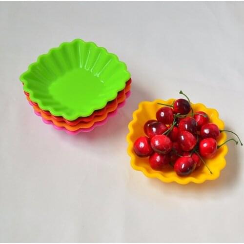 12CM Shell type Silicone Soy Sauce Dish,Japanese Sushi Dishes Snacks quincunx Sauce Pickled cabbage