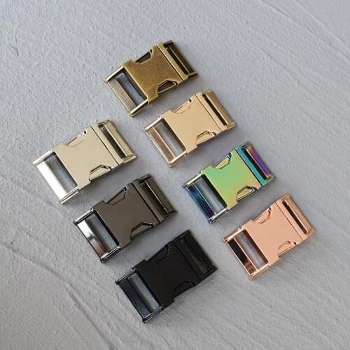 20 Pcs 25mm Backpack Dog Collar Webbing Quick Release Metal Buckle Safety Clasp Outdoor Paracord Bracelet DIY Accessories