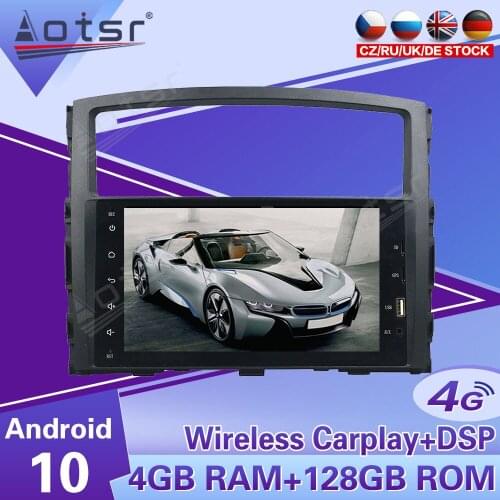 2 Din IPS Screen Android 10 DSP Car Multimedia Player For Mitsubishi PAJERO V93 V97 2006-2014 Navi Audio Radio Stereo head unit