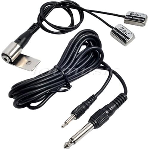 Belcat Acoustic Guitar Pickup Transducer Guitar Parts Accessories Bridge Pickup Black