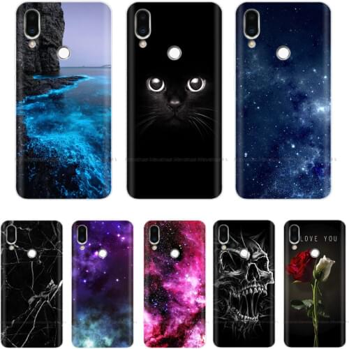 For Meizu Note 9 Case Note9 Soft TPU Silicon Funda Back Cover For Meizu M9 Note Case M9Note M 9 Rose Print Phone Case Coque Para