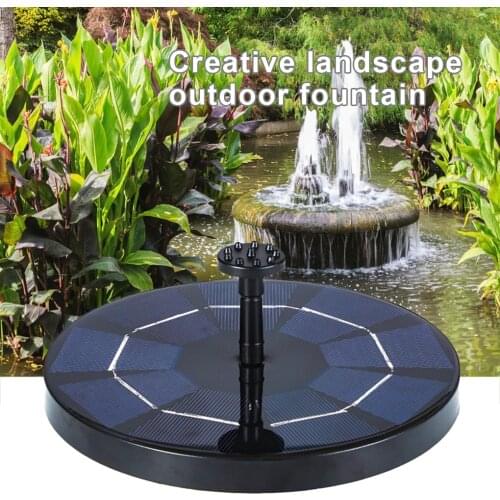 6V Solar Powered Fountain Watering Device Garden Courtyard Patio Decorative Water Fountain, 18cm