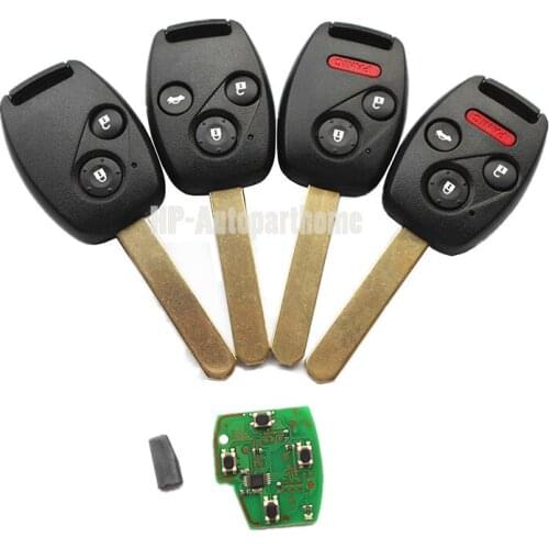 2/3 BNT Remote Key 433/315/313.8 HMz for Honda Accord Element CR-V HR-V City Jazz Odyssey Shuttle Civic Car Key Control Fobik