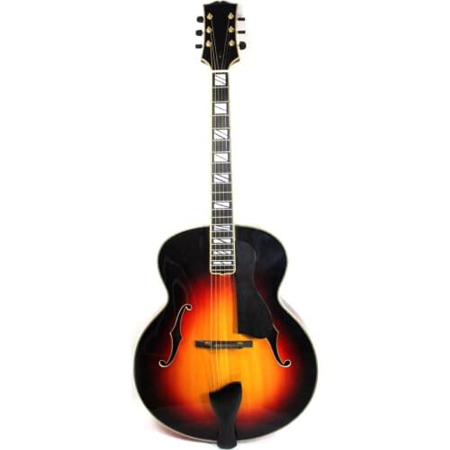 New Brand 18' AAA Hand Carved Archtop Jazz Guitar In Sunburst