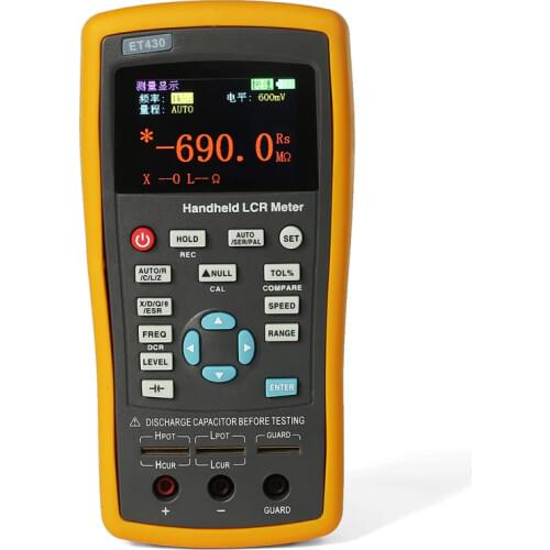 ET430 100~240V Multifunction Handheld Digital Resistance Inductance Capacitance Meter Tester