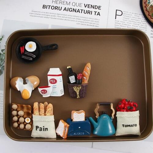 Food Fridge Magnet 3d Creative Simulation Food Cute Refrigerator Magnetic Stickers Photo Magnetic Sticker Decoration Gift